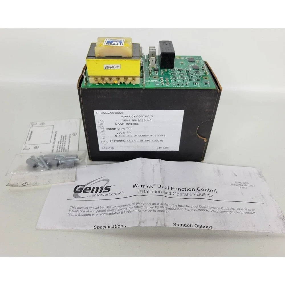 Gems Sensors Warrick Dual Function Control 24V 26K Inverse DFSM3C0040006 NIOB